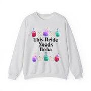 'This Bride Needs Boba' Unisex Crewneck Sweatshirt