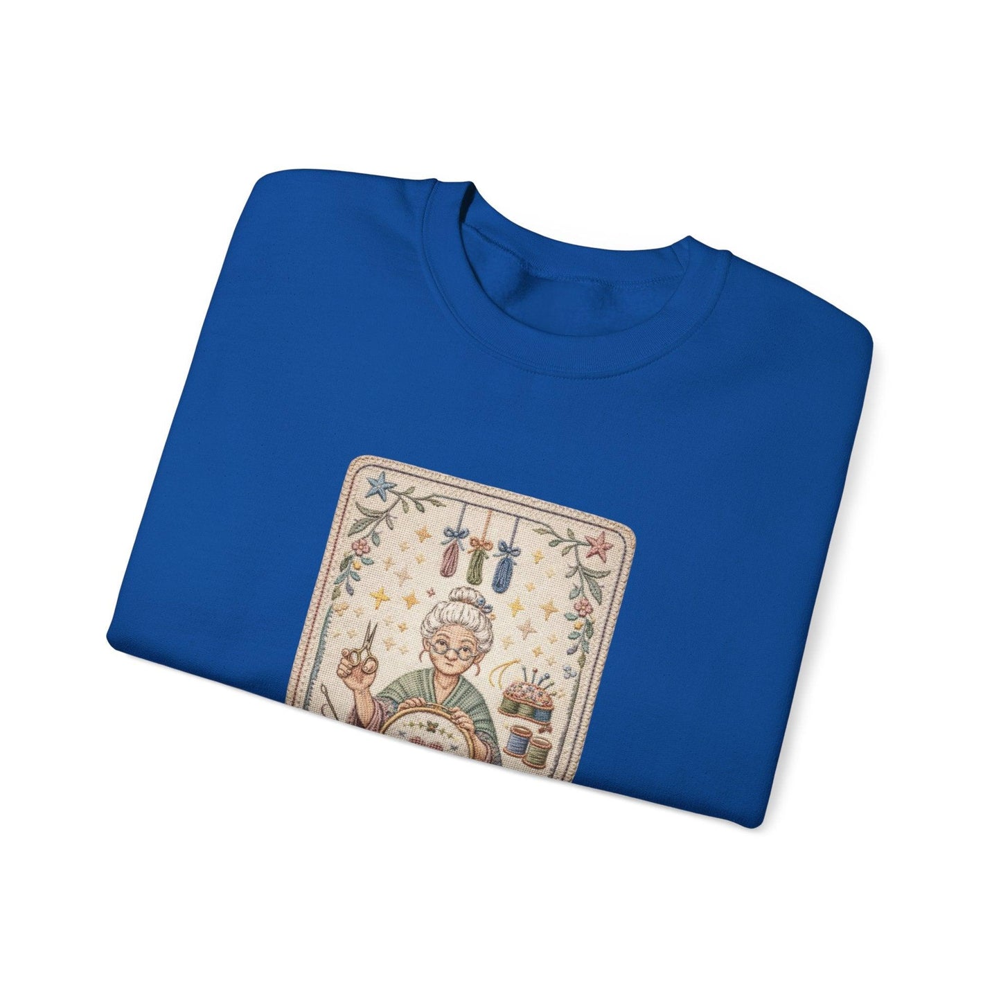 Vintage Embroiderer Illustration Sweatshirt | The Stitcher Crewneck