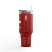 'Leveling Up My Tan' Insulated Travel Mug, 40oz
