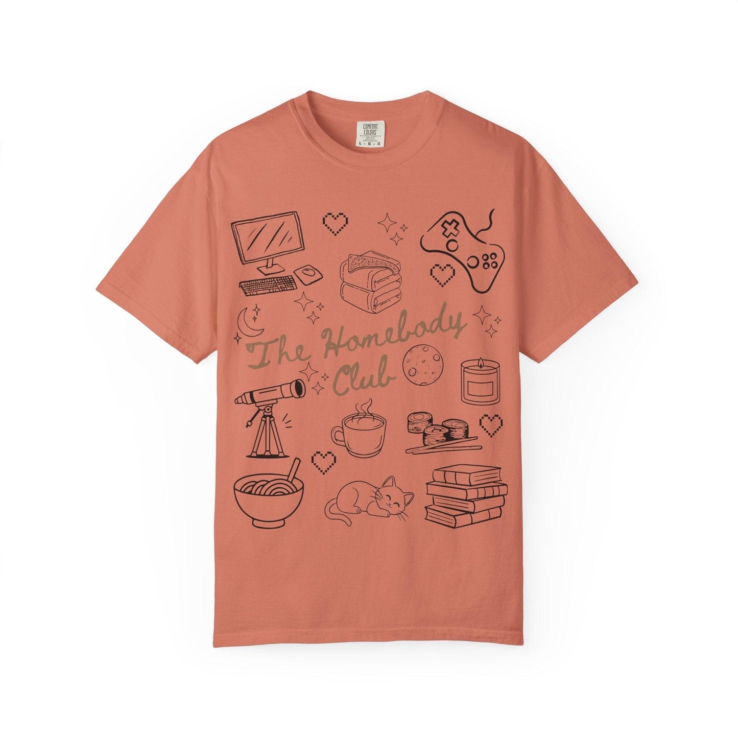 The Homebody Club T-Shirt | Cozy Vintage Style | Gift for Introverts | Home Lovers Tee | Cute Casual Wear | Relaxed Vibes Shirt