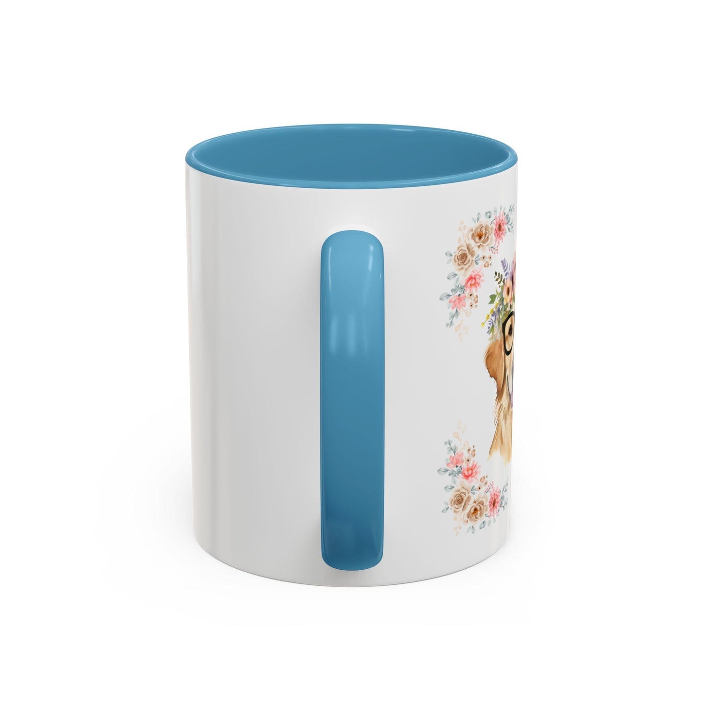 Geeky Goddess Golden Retriever Accent Coffee Mug