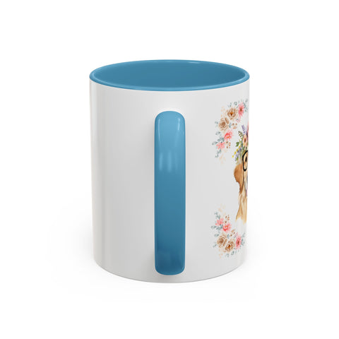 Geeky Goddess Golden Retriever Accent Coffee Mug