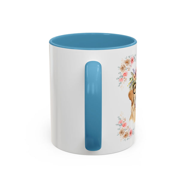 Geeky Goddess Golden Retriever Accent Coffee Mug