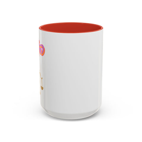 'Libra' Zodiac Accent Coffee Mug