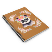 Geeky Goddess Panda Spiral Notebook
