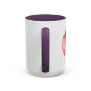 Pink/Yellow Planet Wrapped In A Bow Accent Coffee Mug