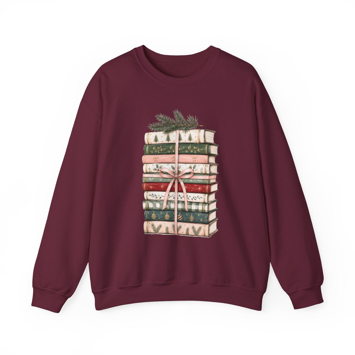 Bookish Christmas Sweatshirt, Christmas Book Lover Crewneck, Cozy Reader Sweater, BookTok Holiday Shirt, Reader Christmas Gift