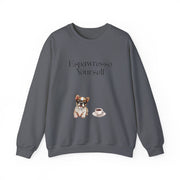 'Espawresso Yourself' French Bulldog Unisex Crewneck Sweatshirt