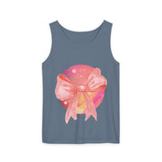 Pink/Yellow Planet Wrapped In Bow Unisex Tank Top