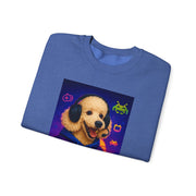 Gamer Dog Sweatshirt, Unisex Crewneck, Cute Gaming Apparel, Gift for Pet Lovers, Funny Sweatshirt, Cozy Gaming Clothing