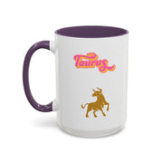 'Taurus' Zodiac Accent Coffee Mug