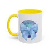 Blue/Green Planet Wrapped In A Bow Accent Coffee Mug
