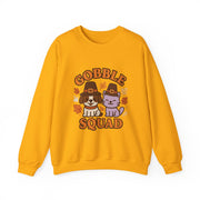 Gobble Squad Sweatshirt | Cozy Fall Apparel, Thanksgiving Gift, Unisex Crewneck, Cute Animal Design, Holiday Fashion