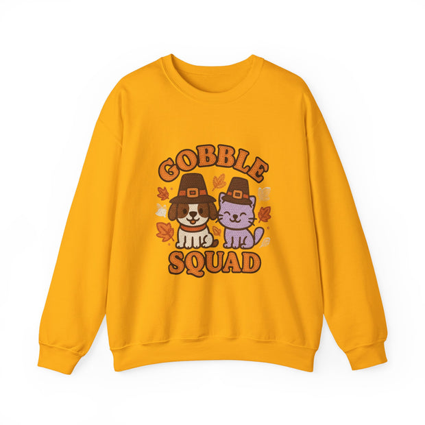 Gobble Squad Sweatshirt | Cozy Fall Apparel, Thanksgiving Gift, Unisex Crewneck, Cute Animal Design, Holiday Fashion