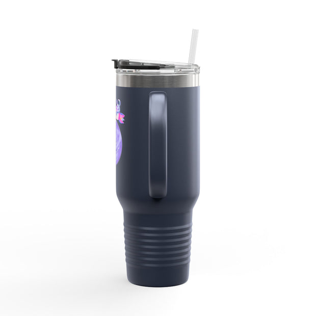 Astronaut Taking Off In Space Insulated Travel Mug, 40oz