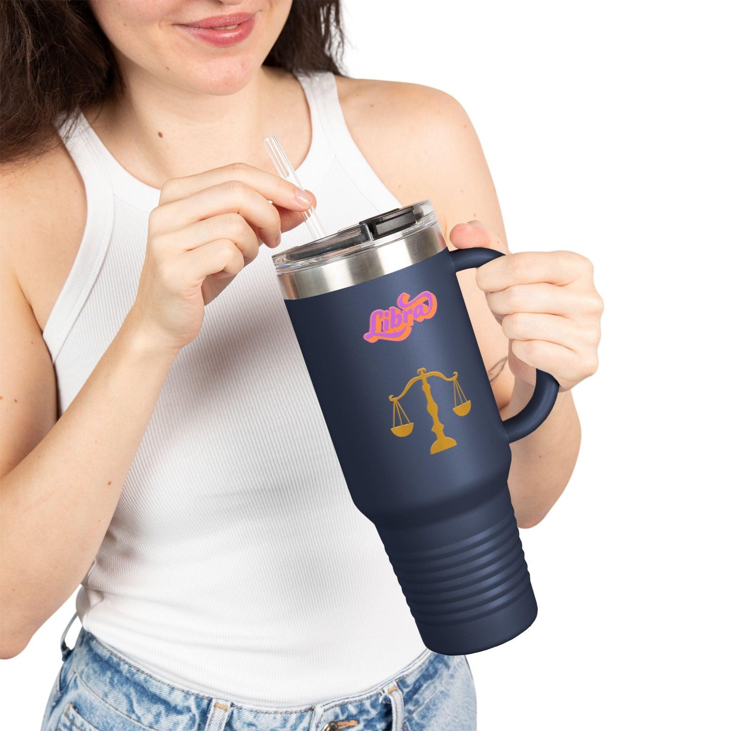 'Libra' Insulated Travel Mug, 40z.