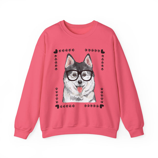 Geeky Good Siberian Husky Unisex Crewneck Sweatshirt