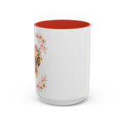Geeky Goddess Pug Accent Coffee Mug
