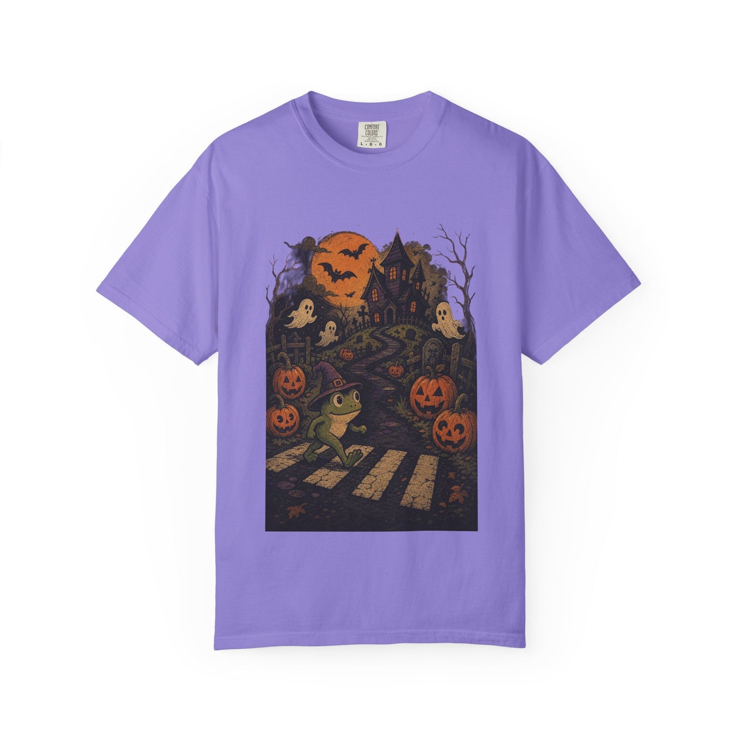 Haunted Frog Crossing T-shirt | Halloween Haunted House, Jack-o'-Lanterns