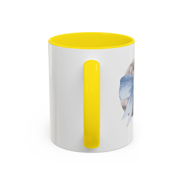 Moon Wrapped In A Bow Accent Coffee Mug