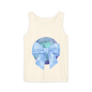 Blue/Green Planet Wrapped In A Bow Unisex Tank Top