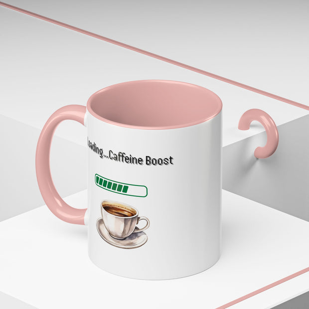 'Loading...Caffeine Boost' Accent Coffee Mug