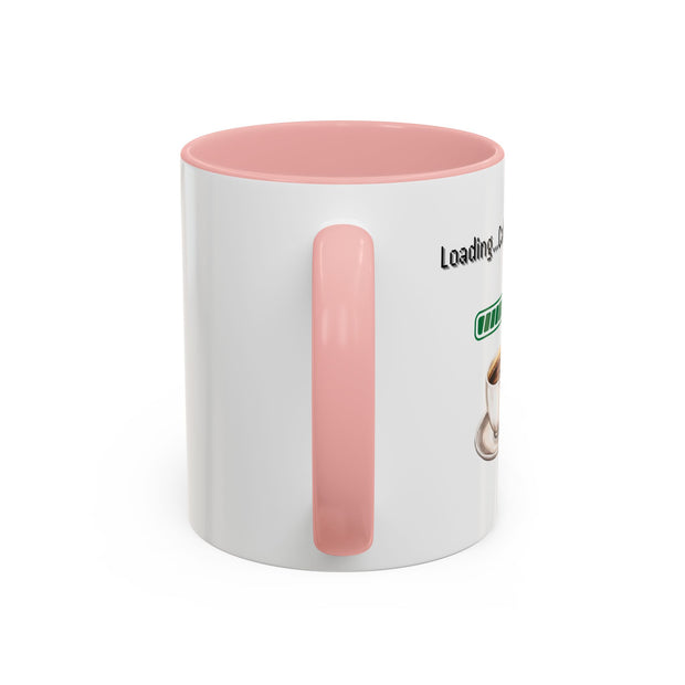 'Loading...Caffeine Boost' Accent Coffee Mug
