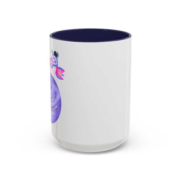 Astronaut Taking Off In Space Accent Coffee Mug