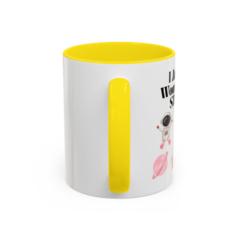 'I Am A Woman In STEM' Astronaut Accent Coffee Mug