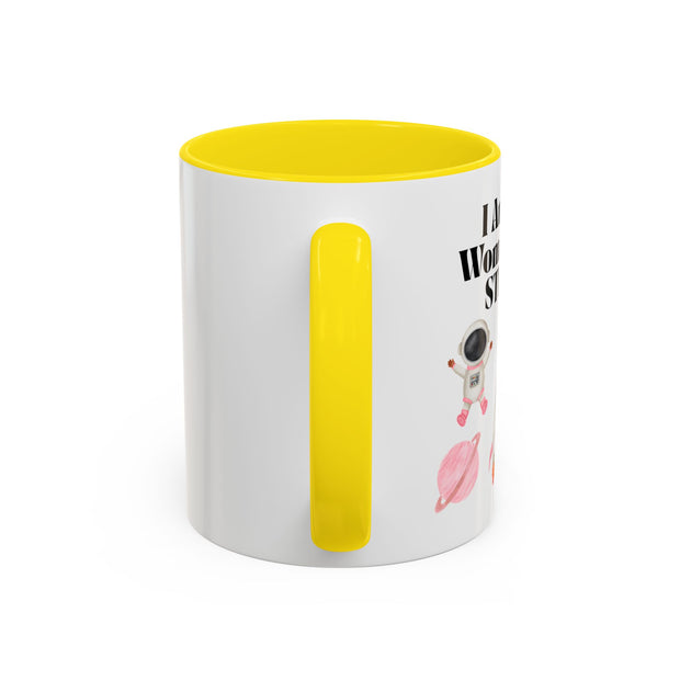 'I Am A Woman In STEM' Astronaut Accent Coffee Mug