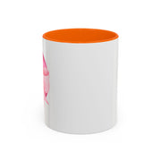 Pink Planet Wrapped In A Bow Accent Coffee Mug