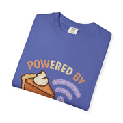 Powered by Pie and Wi-Fi T-Shirt, Funny Unisex Tee, Gift for Pie Lovers, Tech Enthusiasts, Perfect for Holidays and Parties