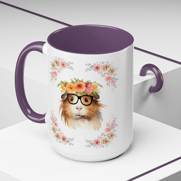 Geeky Goddess Guinea Pig Accent Coffee Mug