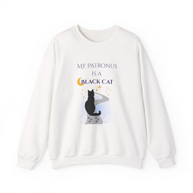 'My Patronus Is A Black Cat' Unisex Crewneck Sweatshirt