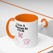 'I Am A Woman In STEM' Nurse Accent Coffee Mug