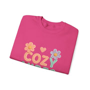 Cozy Vibes Sweatshirt - Perfect for Relaxing, Gifts, Spring Fashion, Casual Wear, Family Gatherings
