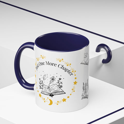 'Just One More Chapter' Accent Coffee Mug