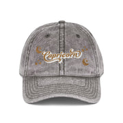 'Capricorn' Vintage Embroidered Cap
