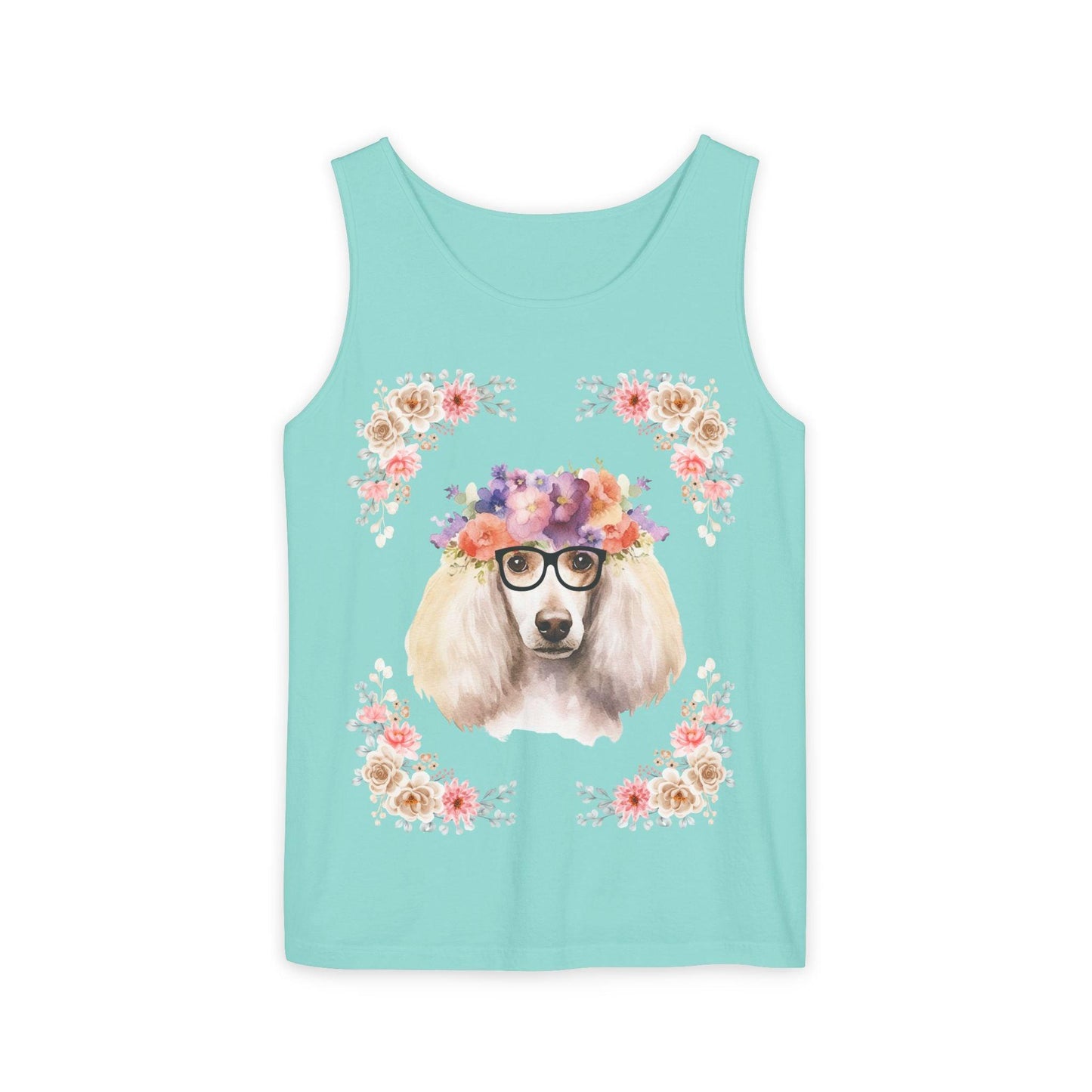 Geeky Goddess French Poodle Unisex Tank Top
