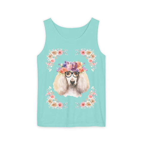 Geeky Goddess French Poodle Unisex Tank Top