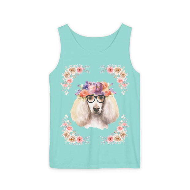 Geeky Goddess French Poodle Unisex Tank Top