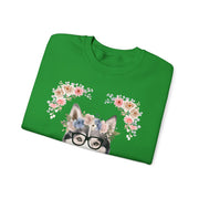Geeky Goddess Siberian Husky Unisex Crewneck Sweatshirt