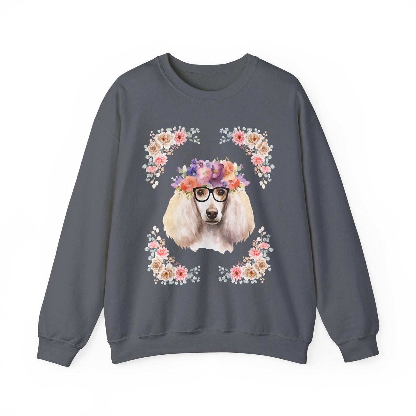 Geeky Goddess French Poodle Unisex Crewneck Sweatshirt