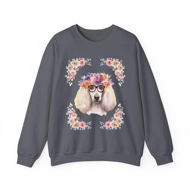 Geeky Goddess French Poodle Unisex Crewneck Sweatshirt