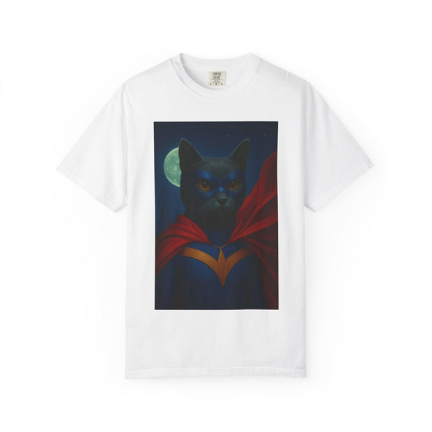 Superhero Dark Gray Cat Unisex T-shirt