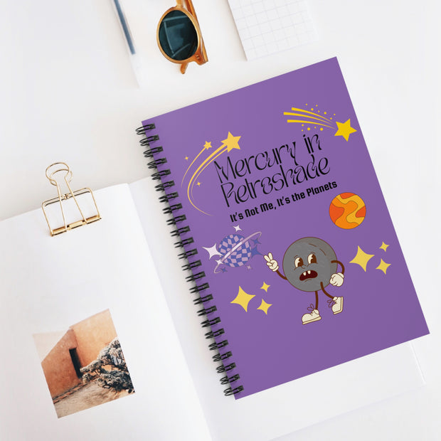 'Mercury in Retroshade: It's Not Me, It's The Planets' Spiral Notebook