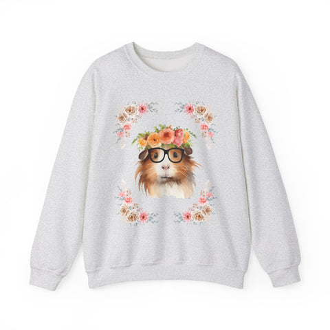 Geeky Goddess Guinea Pig Unisex Crewneck Sweatshirt