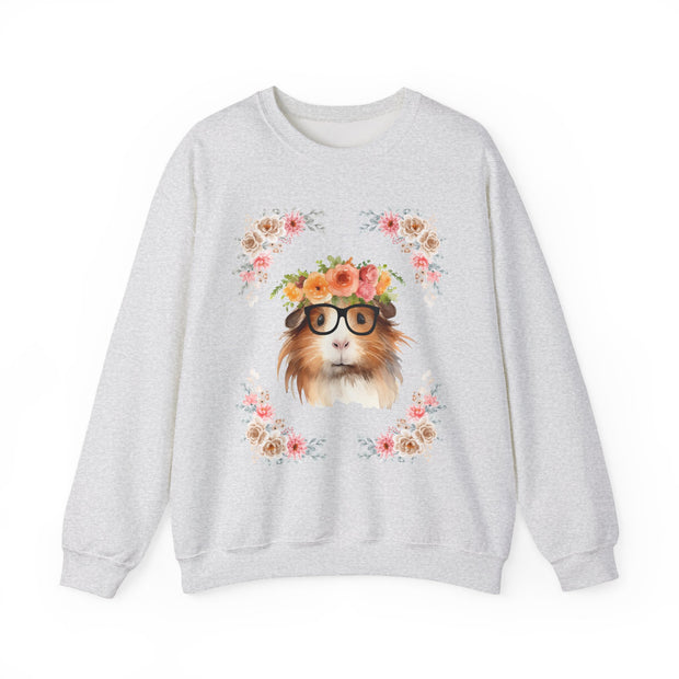 Geeky Goddess Guinea Pig Unisex Crewneck Sweatshirt