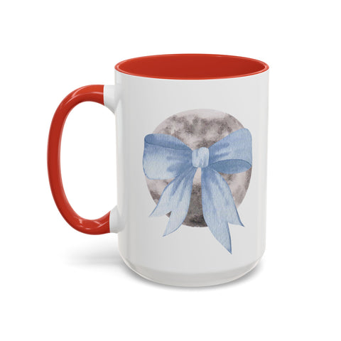 Moon Wrapped In A Bow Accent Coffee Mug