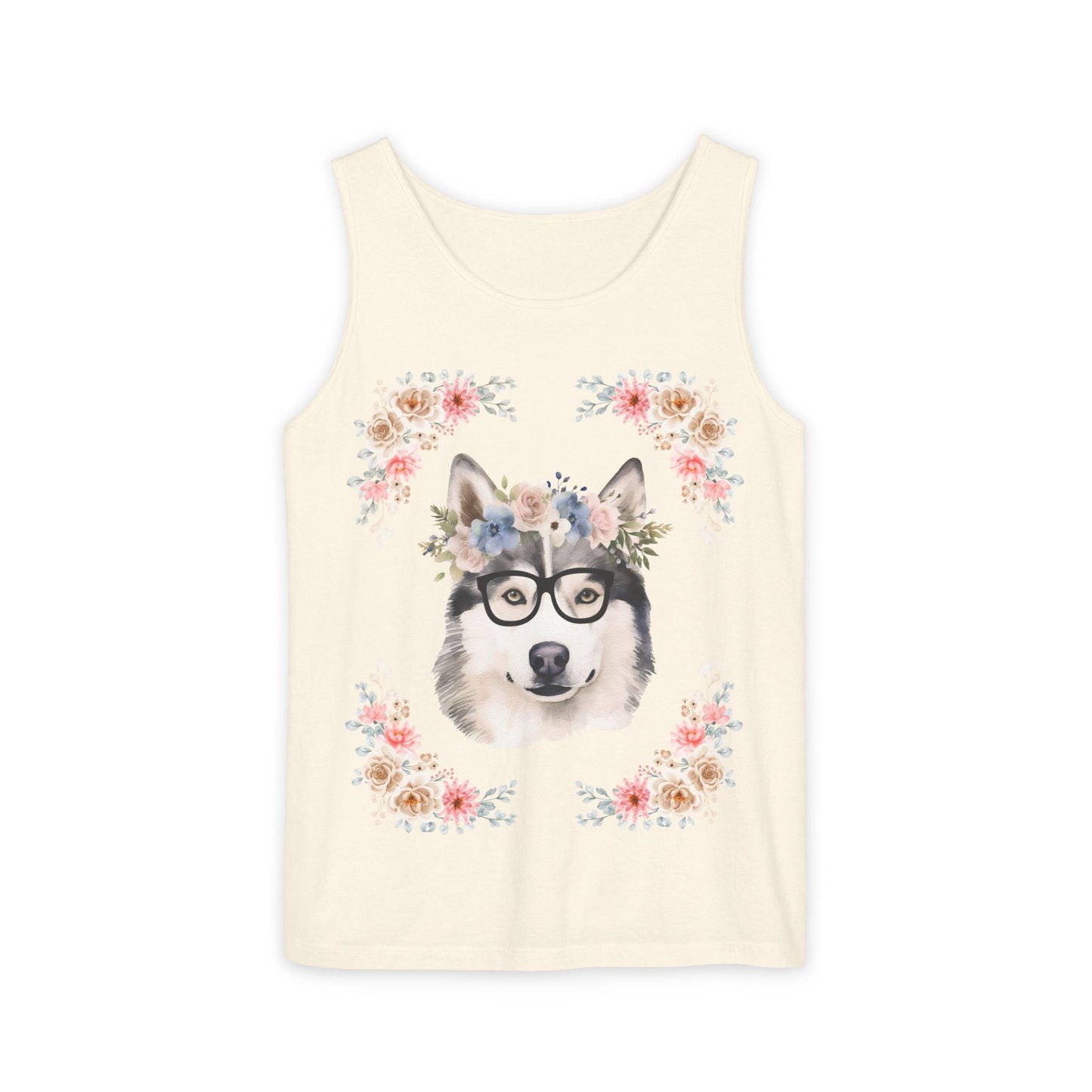 Geeky Goddess Siberian Husky Unisex Tank Top
